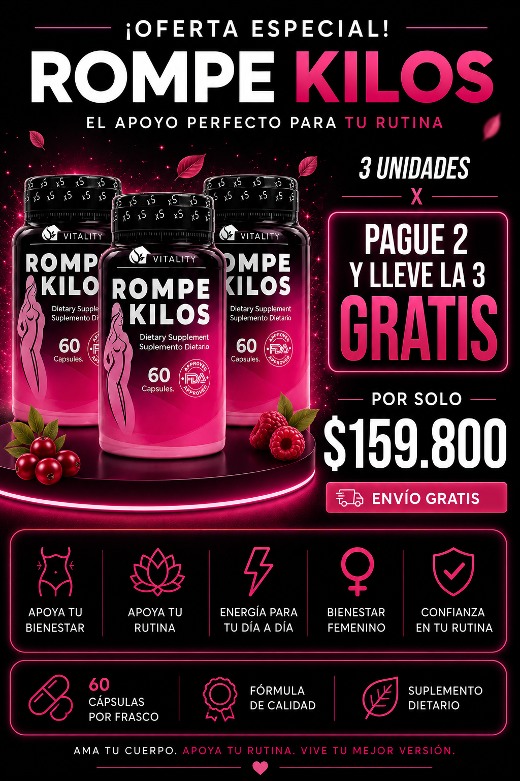 Rompe Kilos - pague 2 y lleve 3