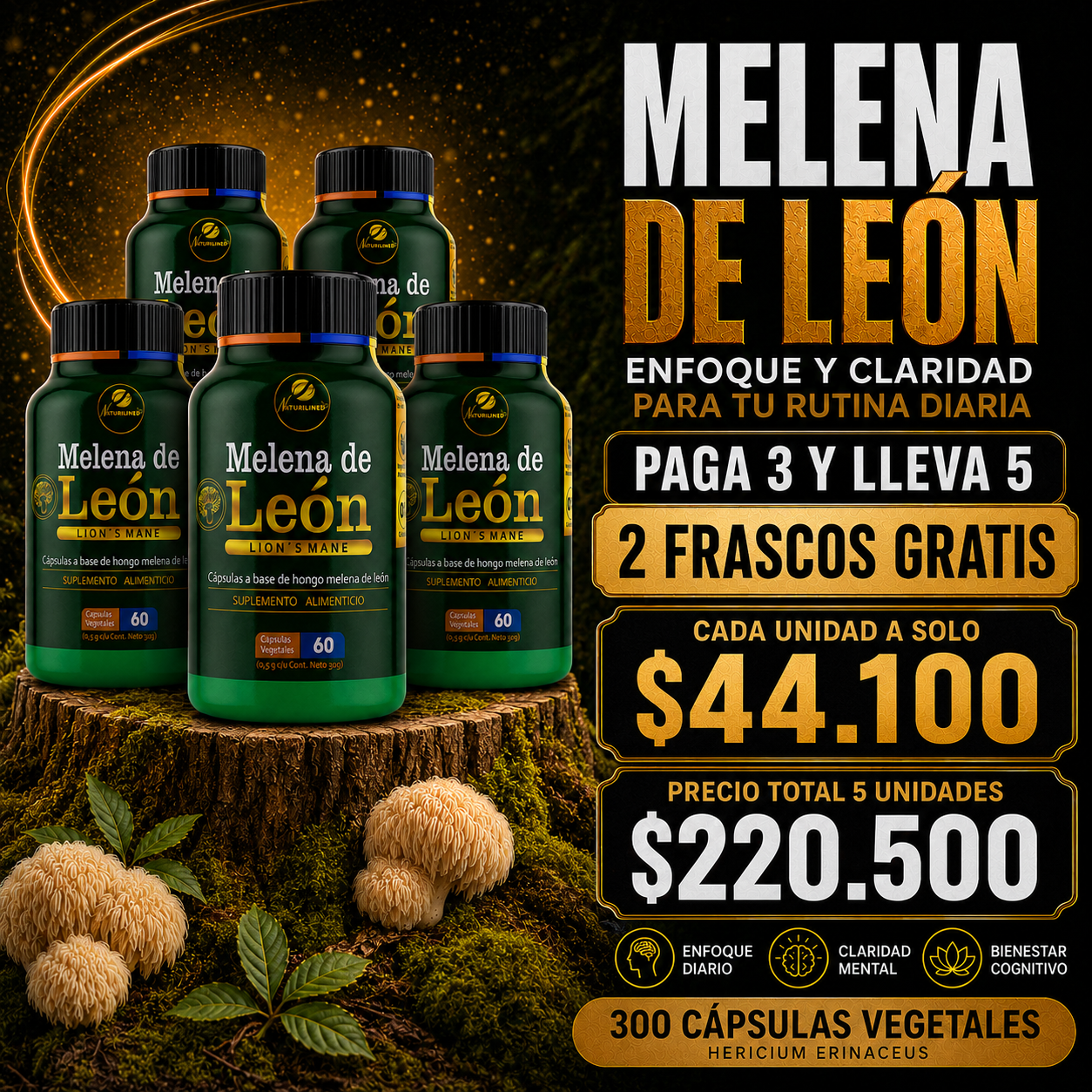 Melena de León paga 3 y lleva 5