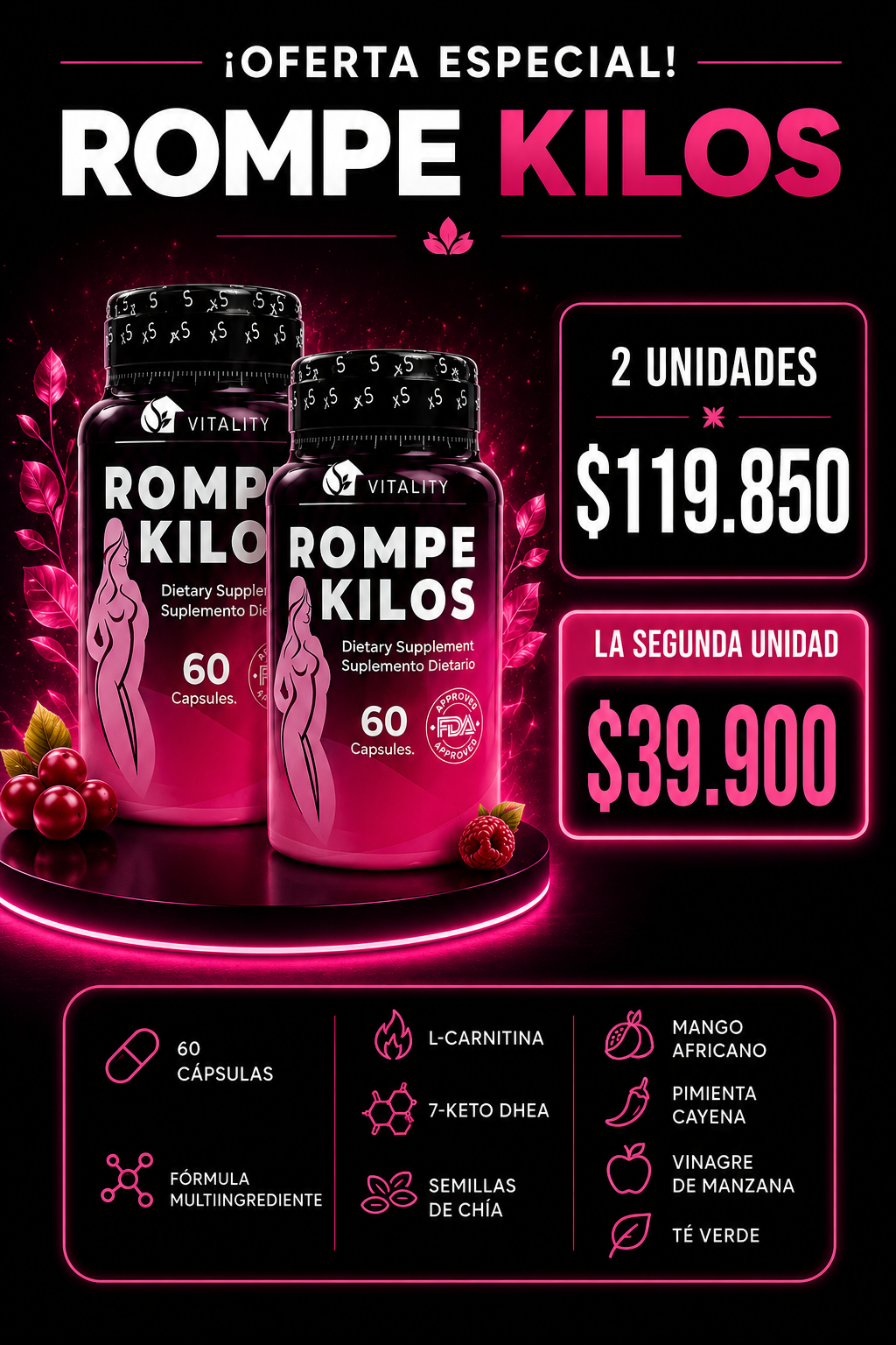 Rompe Kilos - 2 unidades