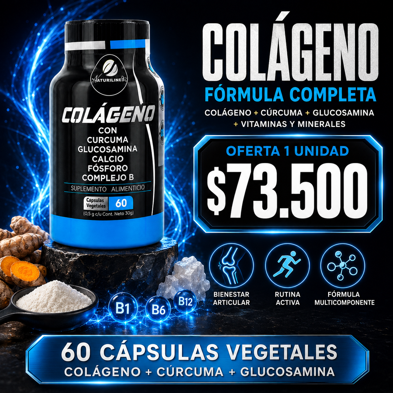 Colágeno con Cúrcuma - 1 unidad