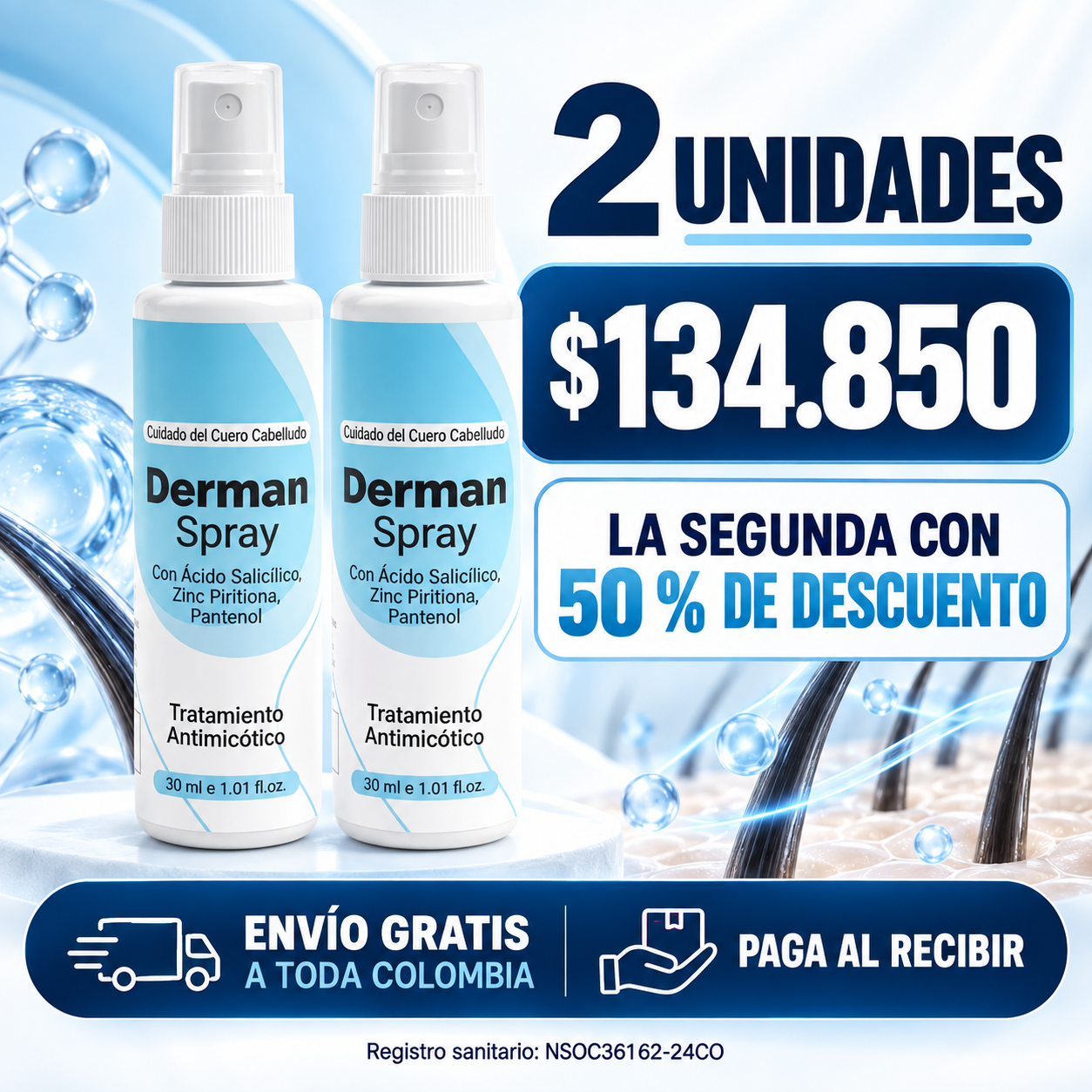 Oferta Derman Spray 2 sprays