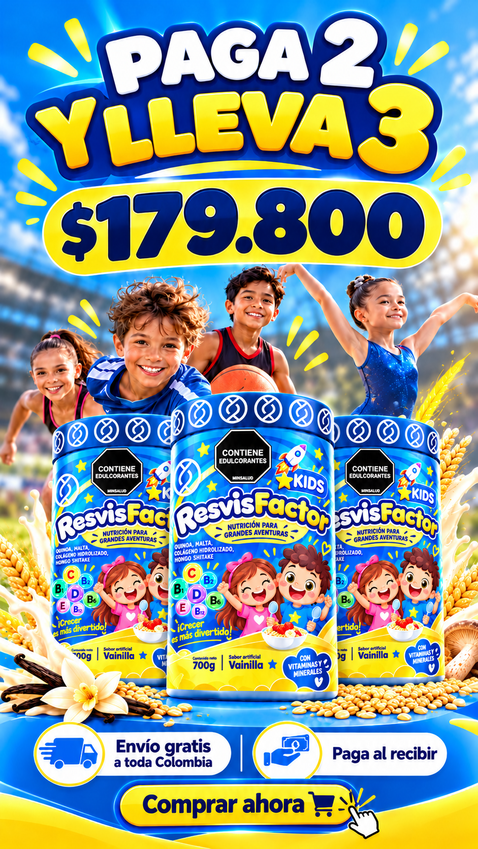 Oferta ResvisFactor Kids 3 unidades