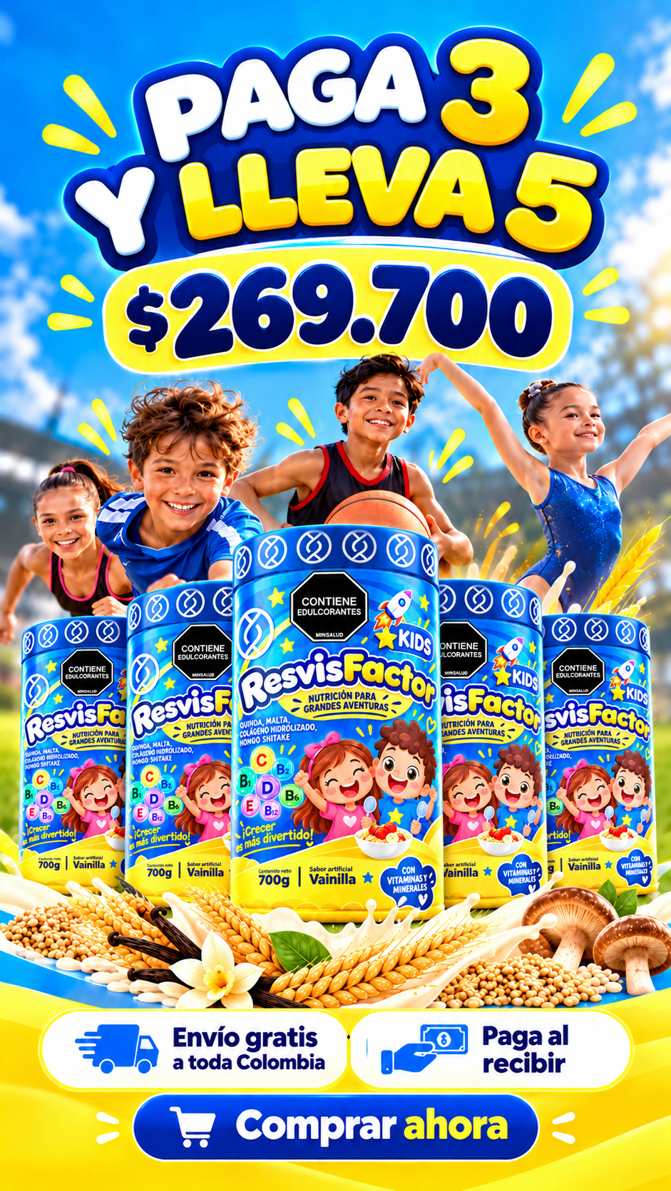Oferta ResvisFactor Kids 5 unidades