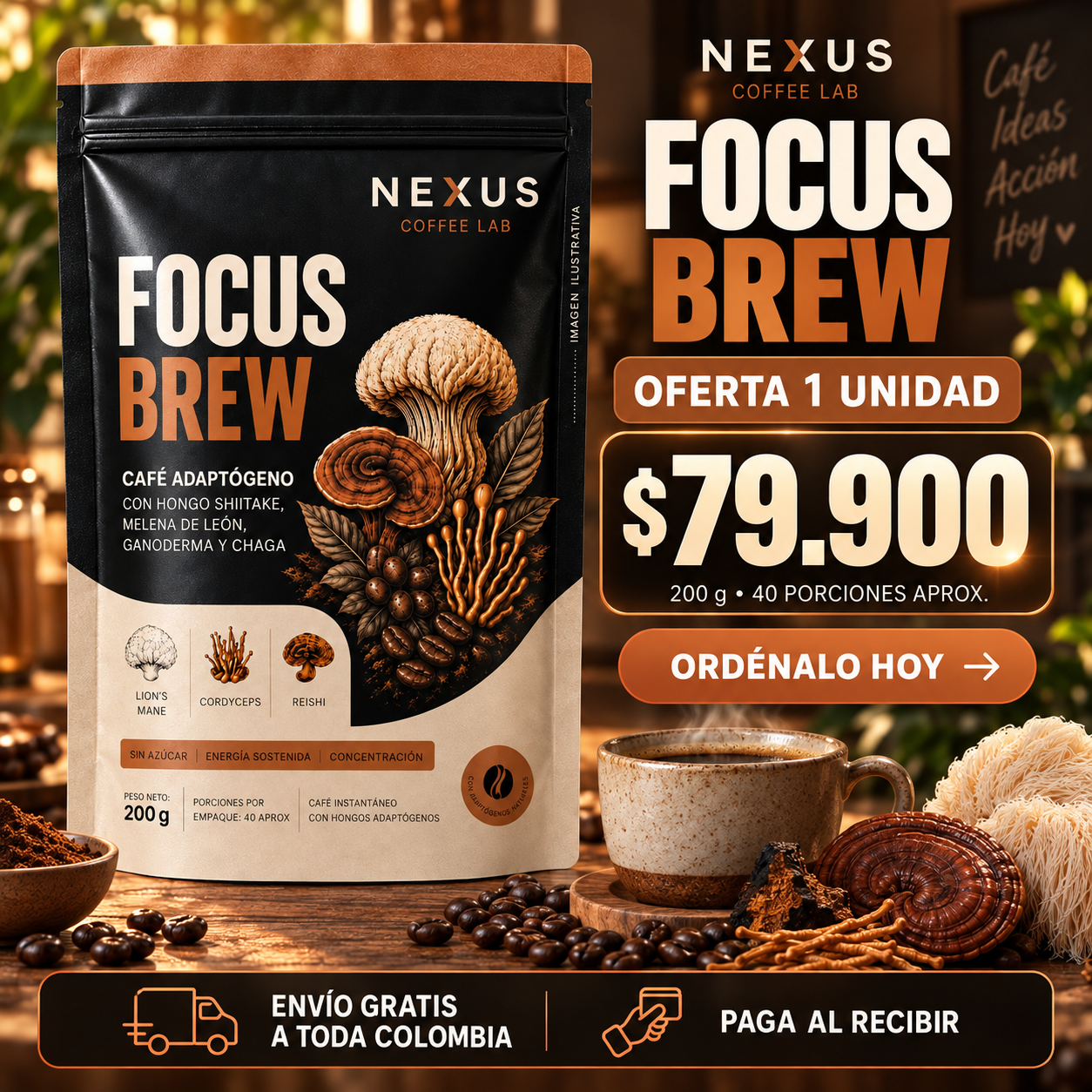 Oferta Focus Brew 1 unidad