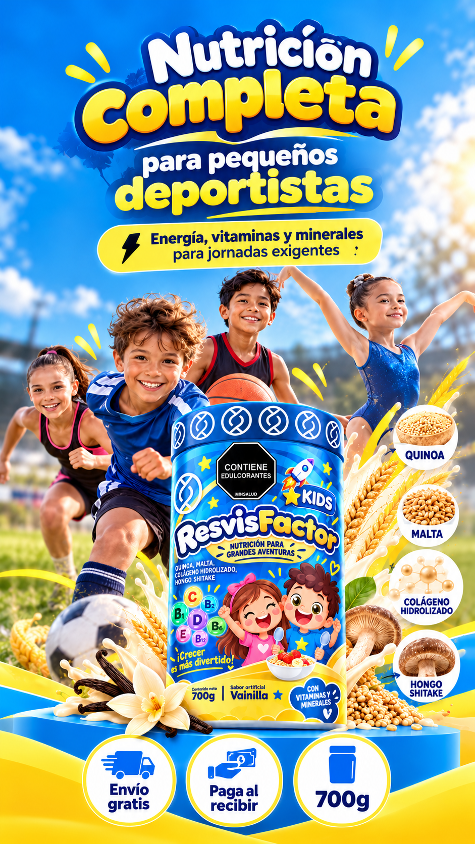 ResvisFactor Kids para niños deportistas