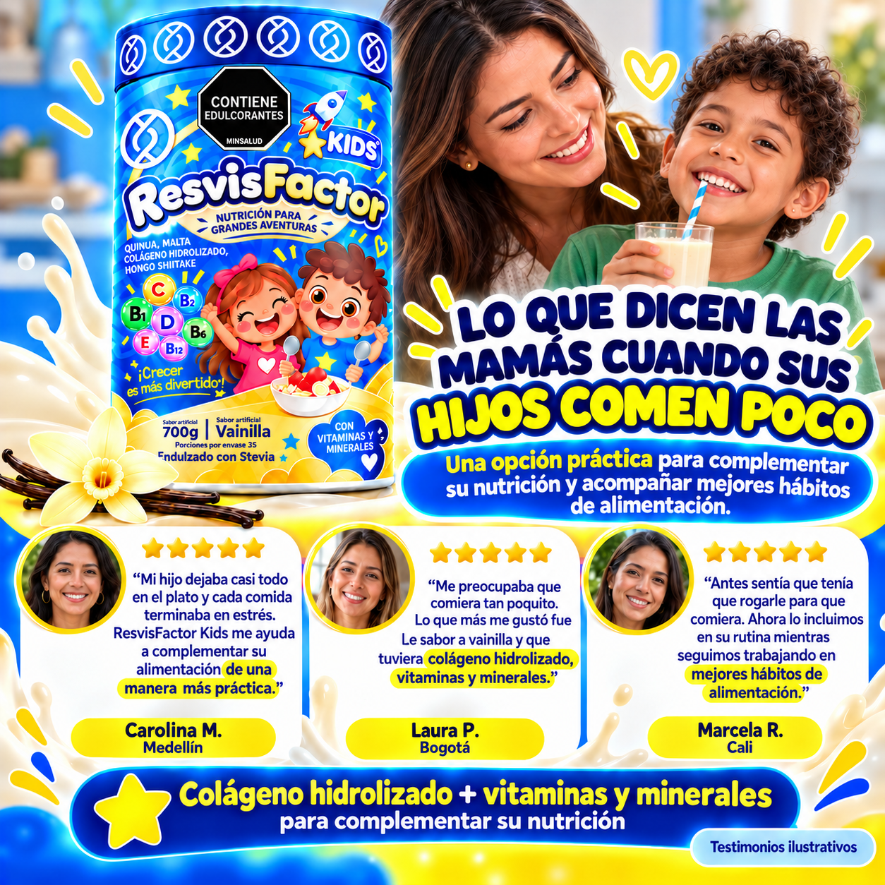 Testimonios de familias que usan ResvisFactor Kids