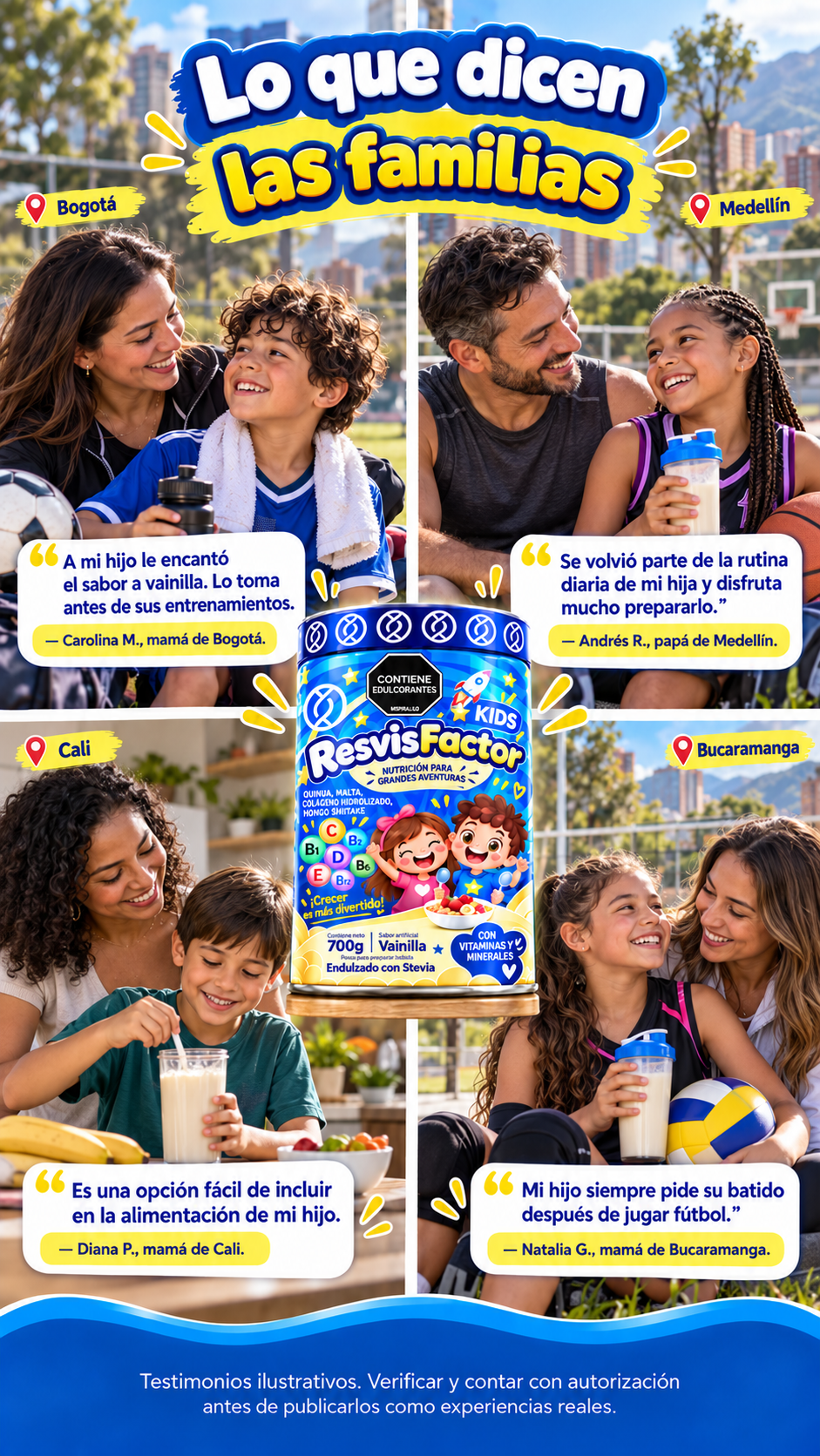 Testimonios de familias que usan ResvisFactor Kids