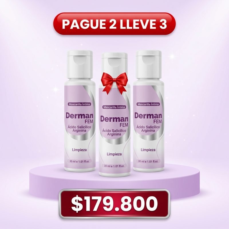 Pague 2 lleve 3: tres Derman Fem por $179.800