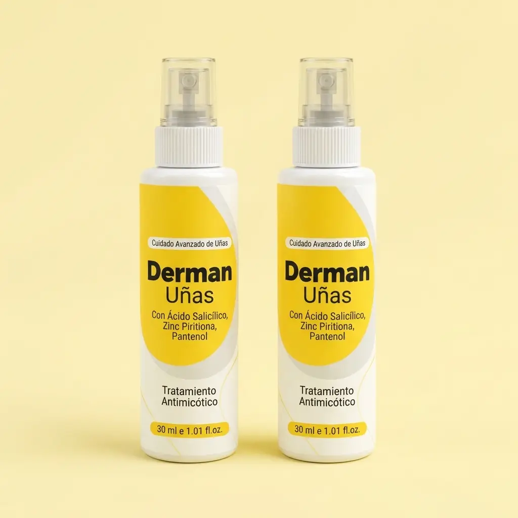 Dos frascos de Derman Uñas