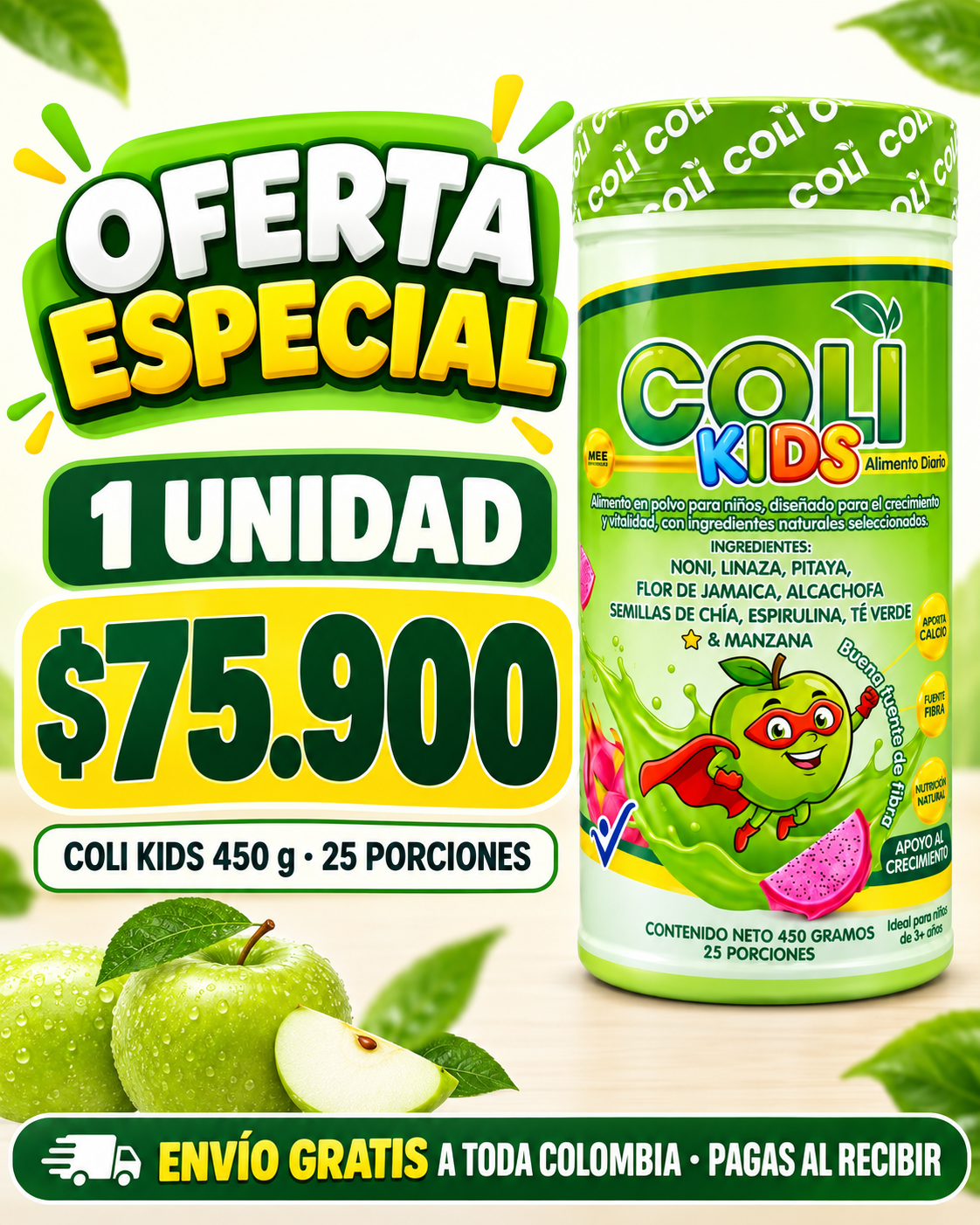 Oferta Coli Kids 1 tarro por $75.900