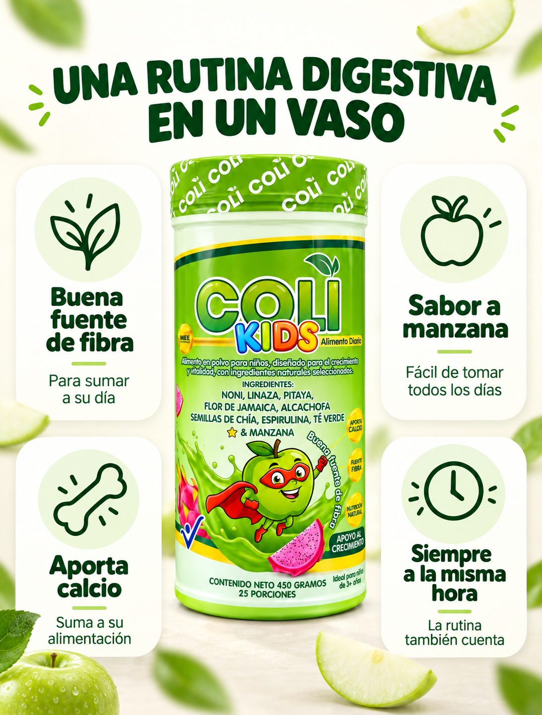 Beneficios de Coli Kids para la rutina digestiva